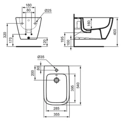 Bidet|Ideal Standard Bidet suspendu i.Life B