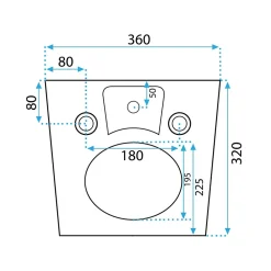 Bidet|Rea Bidet suspendu Carlo Mini White
