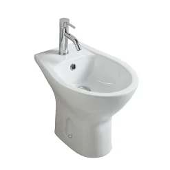 Bidet|Kiamami Valentina Bidet Traditionnel Avec Évacuation Au Sol En Céramique Blanche - Cipro