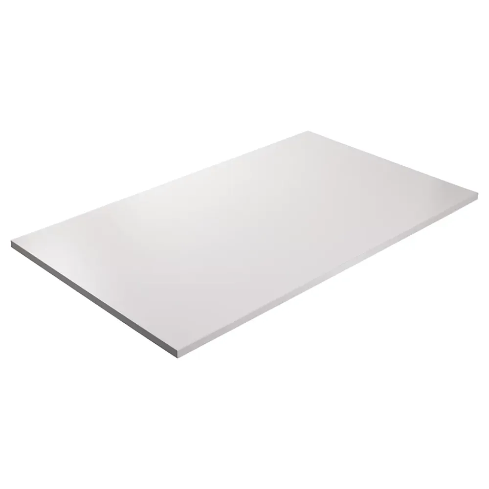 KOLM Blat laminowany szary 160 x 80 cm do biurka, stołu, stolika