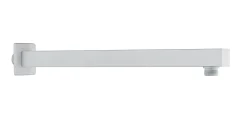 Edouard Rousseau Bras de douche encastrable carré L.37,3 cm, blanc,