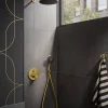 Pommeau De Douche, Flexible Et Barre De Douche|Duravit Bras de tête de douche en laiton, Barre de douche fixation murale 41cm (sans tête de douche) - Or poli