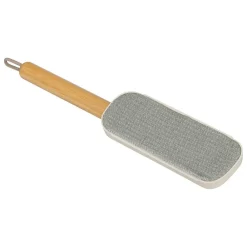 5Five Brosse à textile avec manche en bambou gris 7,3x4cm - Gris-