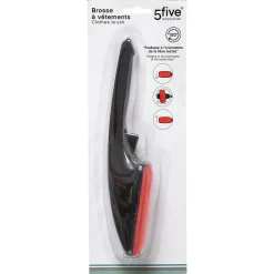5Five Brosse à vêtements rotative Noir -