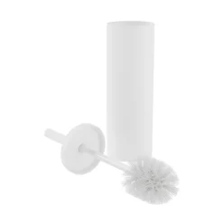 Accessoire Wc| Brosse WC et support Gomma en polypropylène coloris blanc Ø9,3 x H.36 cm