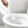 Brosse WC Glomma manche et brosse en polypropylène blanc Ø8 x H.32,5 cm