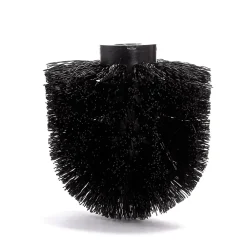 Accessoire Wc|MSV Brosse WC manche acier inoxydable brosse noire H.32 cm