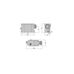 Wc Chimique Et Broyeur|Bsf Broyeur pour WC suspendu silencieux 550 watts, Broyeur sanitaire à encastrer -550-N2-SUSP pour salle de bain, Trappe de mainten