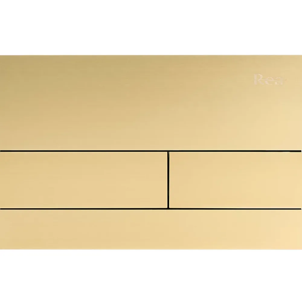 Rea Bâti Support Wc Avec Plaque De Commande Type T Brush Gold