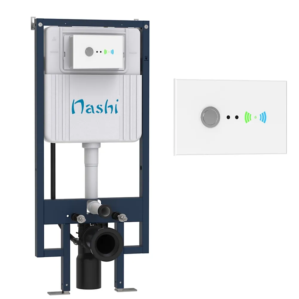 Wc Japonais|Nashi BÂTI-SUPPORT automatique pour WC lavant, structure intelligente avec chasse intégrée
