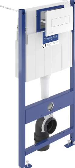 Wc Suspendu|Villeroy & Boch Bâti-support sol et mur pour WC suspendu, Villeroy et Boch