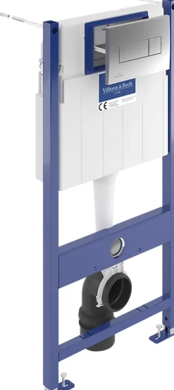 Wc Suspendu|Villeroy & Boch Bâti-support sol et mur pour WC suspendu, Villeroy et Boch