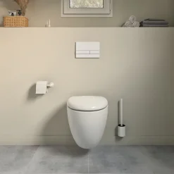 Wc Suspendu|GoodHome Bâti-support sol et mur pour WC suspendu autoportant, certifié NF, Silgo
