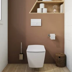 Wc Suspendu|GoodHome Bâti-support sol et mur pour WC suspendu autoportant, certifié NF, Silgo