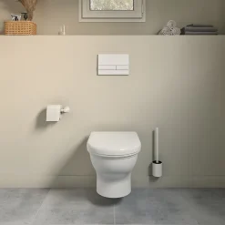 Wc Suspendu|GoodHome Bâti-support sol et mur pour WC suspendu autoportant, certifié NF, Silgo