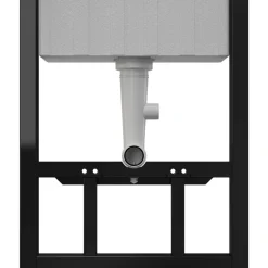 Wc Suspendu|GoodHome Bâti-support sol et mur pour WC suspendu autoportant, certifié NF, Silgo