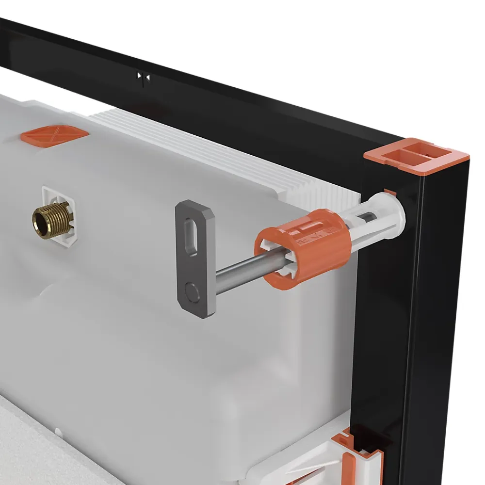 Wc Suspendu|GoodHome Bâti-support sol et mur pour WC suspendu autoportant, certifié NF, Silgo