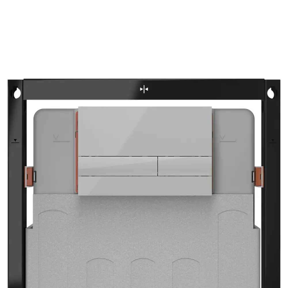 Wc Suspendu|GoodHome Bâti-support sol et mur pour WC suspendu autoportant, certifié NF, Silgo