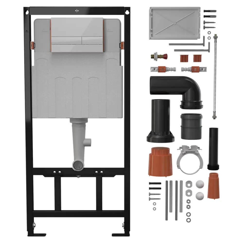 GoodHome Bâti-support universel pour WC suspendu Olan