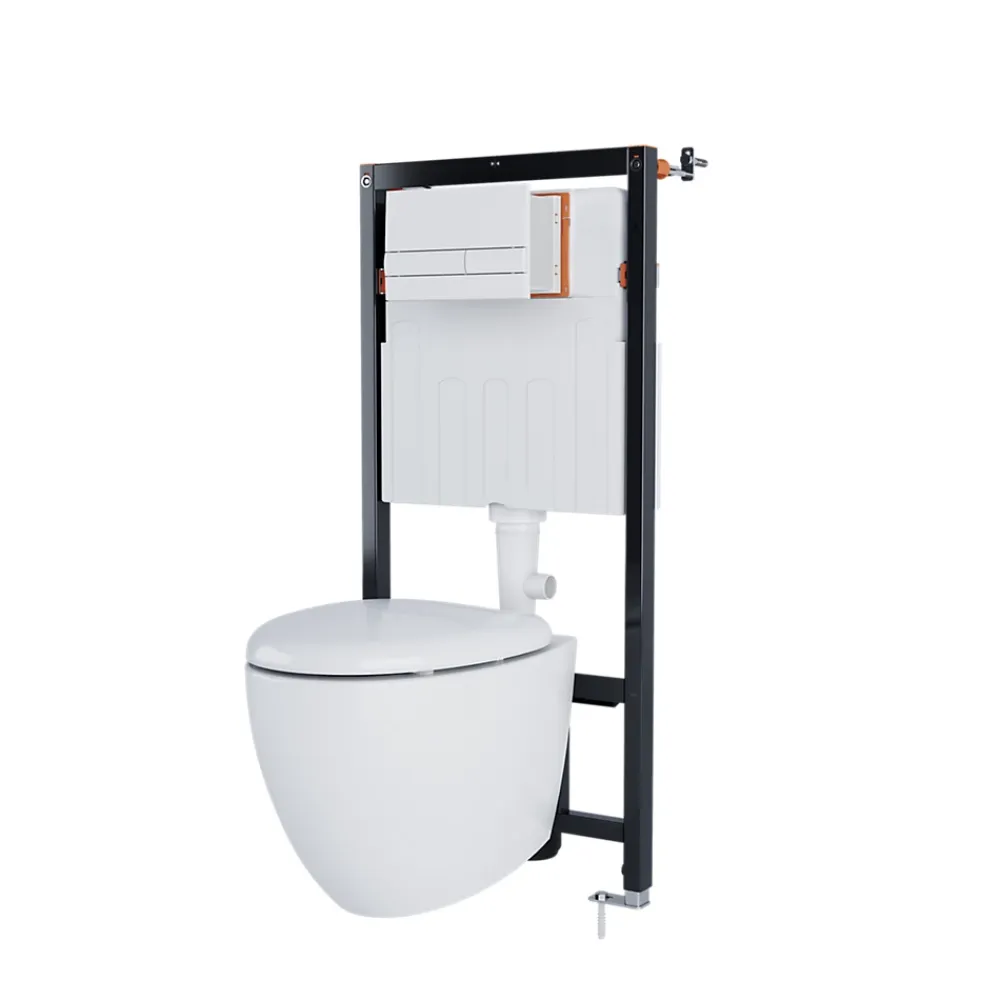 GoodHome Bâti-support universel pour WC suspendu Olan