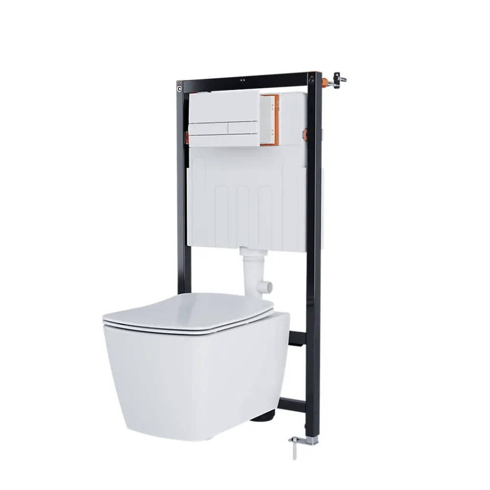 GoodHome Bâti-support universel pour WC suspendu Olan