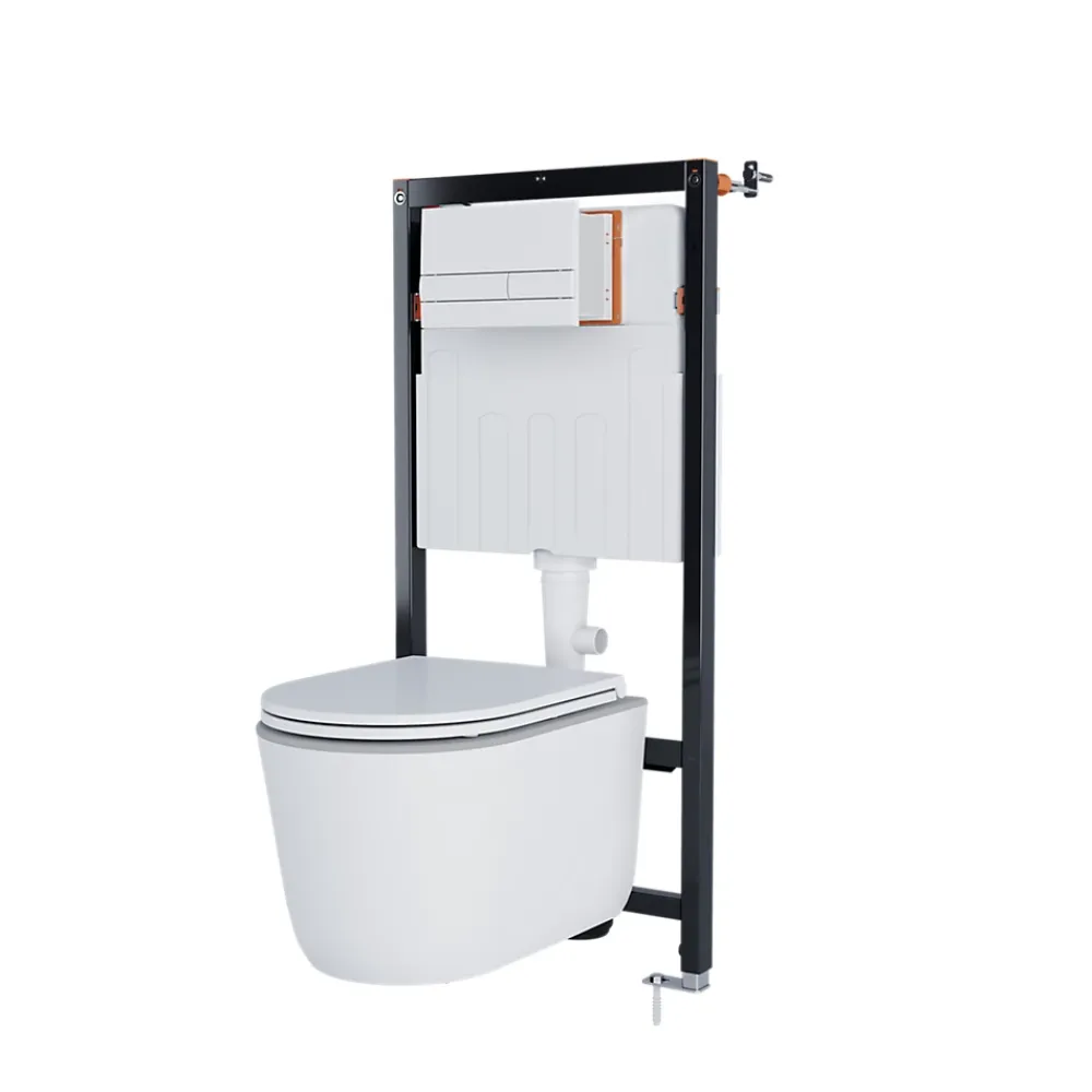 GoodHome Bâti-support universel pour WC suspendu Olan