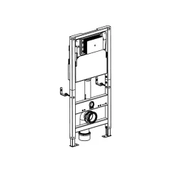 Wc Suspendu|Rue Du Bain Bâti-support WC - 50x112 cm - Solo Fix