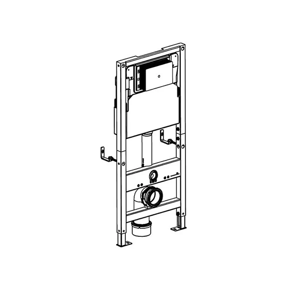 Wc Suspendu|Rue Du Bain Bâti-support WC - 50x112 cm - Solo Fix