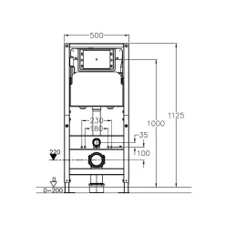 Wc Suspendu|Rue Du Bain Bâti-support WC - 50x112 cm - Solo Fix