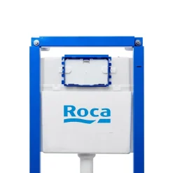 Roca Bâti-support WC suspendu, installation sur cloison légère, hauteur 112 cm, chasse 2/4-6 L + plaque blanche (ROW01-FR)