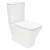 Wc À Poser|Swiss Aqua Technologies B-Way Kit complet WC à poser vario avec chasse d'eau Vortex + réservoir de chasse + abattant SoftClose, blanc