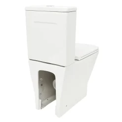 Wc À Poser|Swiss Aqua Technologies B-Way Kit complet WC à poser vario avec chasse d'eau Vortex + réservoir de chasse + abattant SoftClose, blanc