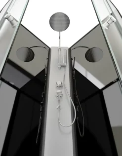 Cabine De Douche|Aurlane Cabine de douche 1/4 de cercle 85x85x225cm - NEBULA