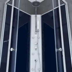 Aurlane Cabine de douche 1/4 de cercle - 85x85x225cm - NIGHTY