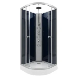 Aurlane Cabine de douche 1/4 de cercle - 85x85x225cm - NIGHTY