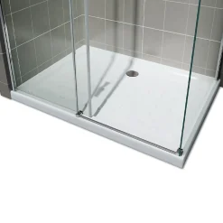 Paroi De Douche|Saniverre Cabine de douche ALIXA H.200 cm porte coulissante en verre 8 mm transparent 85 x 150 cm (porte 150) -