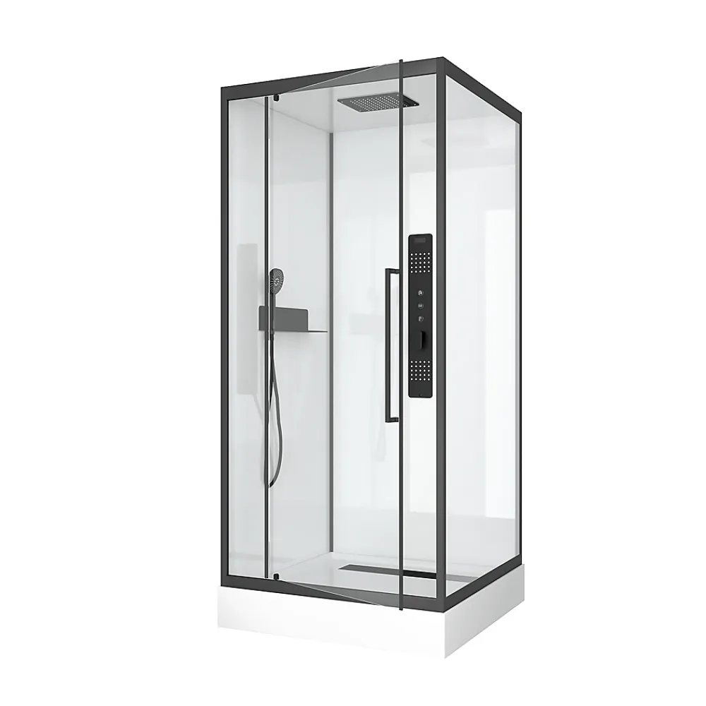 Cabine De Douche|Aurlane Cabine de douche CARRÉE - 90x90x217cm - FACTORY 2 SQUARE
