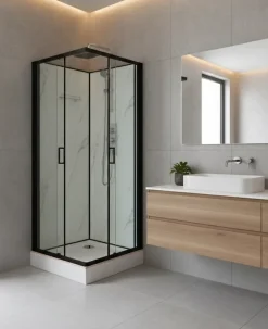 Sanitaire Cabine de douche carrée 90x90 QUADRA Marble