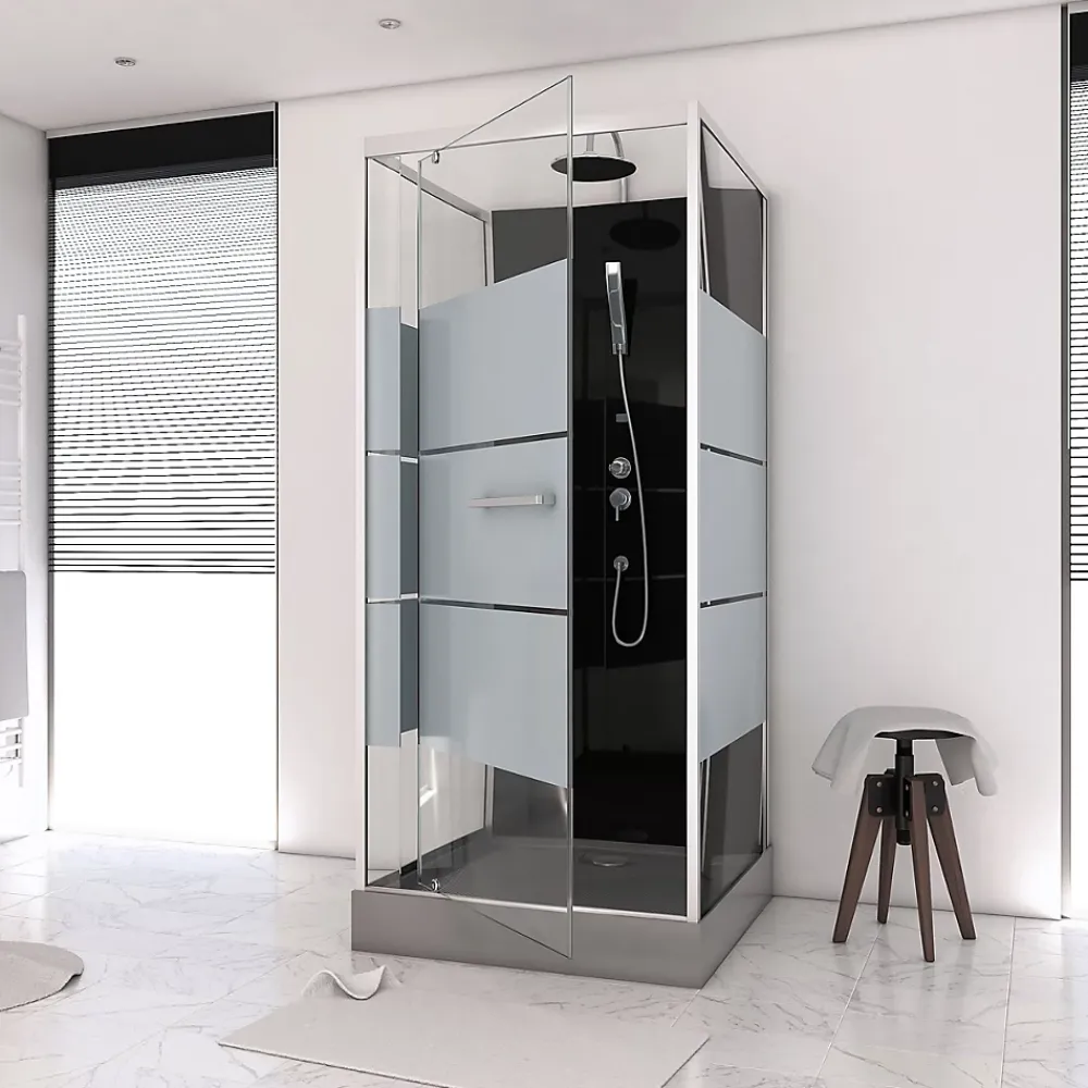 Cabine De Douche|Aurlane Cabine de douche carrée 80x80x220cm - SCRATCHY 80