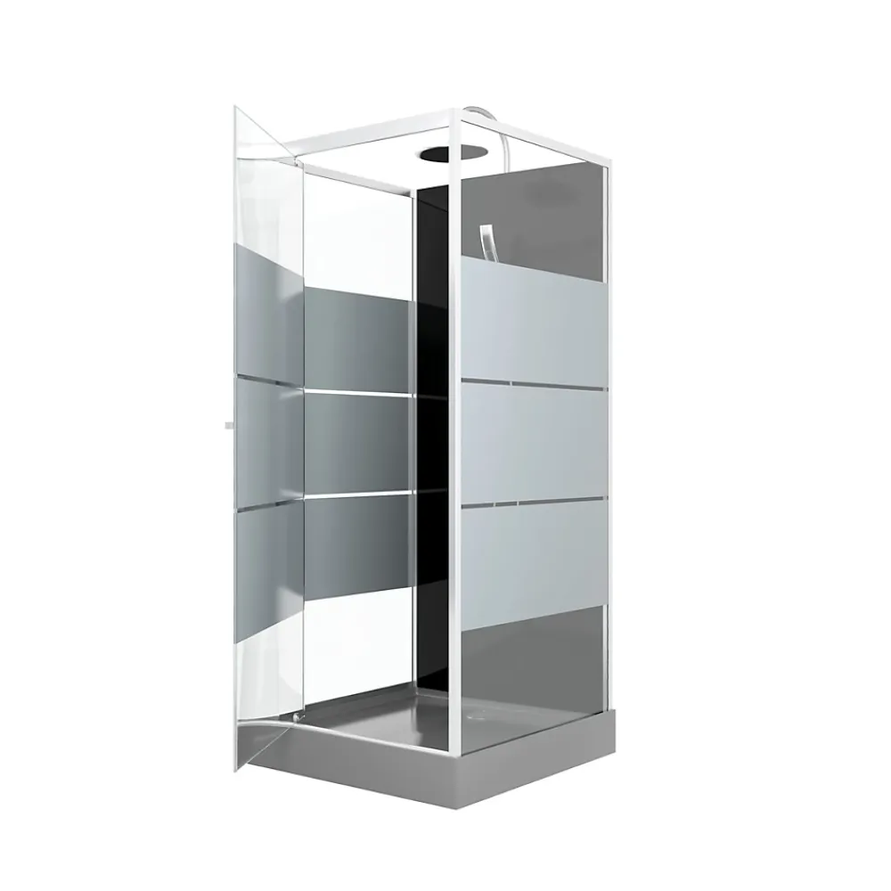Cabine De Douche|Aurlane Cabine de douche carrée 80x80x220cm - SCRATCHY 80
