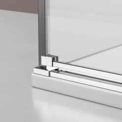 Porte De Douche|Bernstein Cabine de douche d'angle verre 8mm, 1 porte battante, Profilé Chrome - NT403 - 90x120x195cm