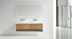 Paroi De Douche|Bernstein Cabine de douche en coin, verre trempé 8mm, portes coulissantes, profilé chrome - DX906 FLEX - 120x80x195cm (LxPxH)
