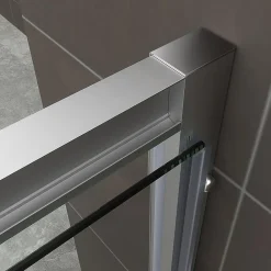 Cabine De Douche|Saniverre Cabine de douche IBEA H.190 cm porte pivotante verre transparent 80 x 80 cm -