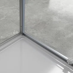 Cabine De Douche|Saniverre Cabine de douche IBEA H.190 cm porte pivotante verre transparent 80 x 80 cm -