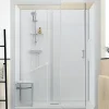Kinedo Cabine de douche Kinemagic Sérénité Plus 170x80 niche mixte coulissante transparent thermostatique