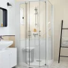 Cabine De Douche|Kinedo Cabine de douche Kinemagic Design 120x80 habillage toute hauteur 1 porte pivotante verre transparent avec mitigeur