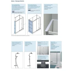 Kinedo Cabine de douche Kinemagic Sérénité Plus 170x80 habillage toute hauteur 1 coulissant transparent thermostatique