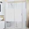 Cabine De Douche|Kinedo Cabine de douche Kinemagic Design 120x70 habillage toute hauteur 1 coulissant verre transparent avec mitigeur