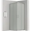 Saniverre Cabine de douche LANA portes coulissantes H.180 cm verre 6 mm opaque 80 x 80 cm -