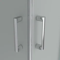 Saniverre Cabine de douche LANA portes coulissantes H.180 cm verre 6 mm opaque 80 x 80 cm -